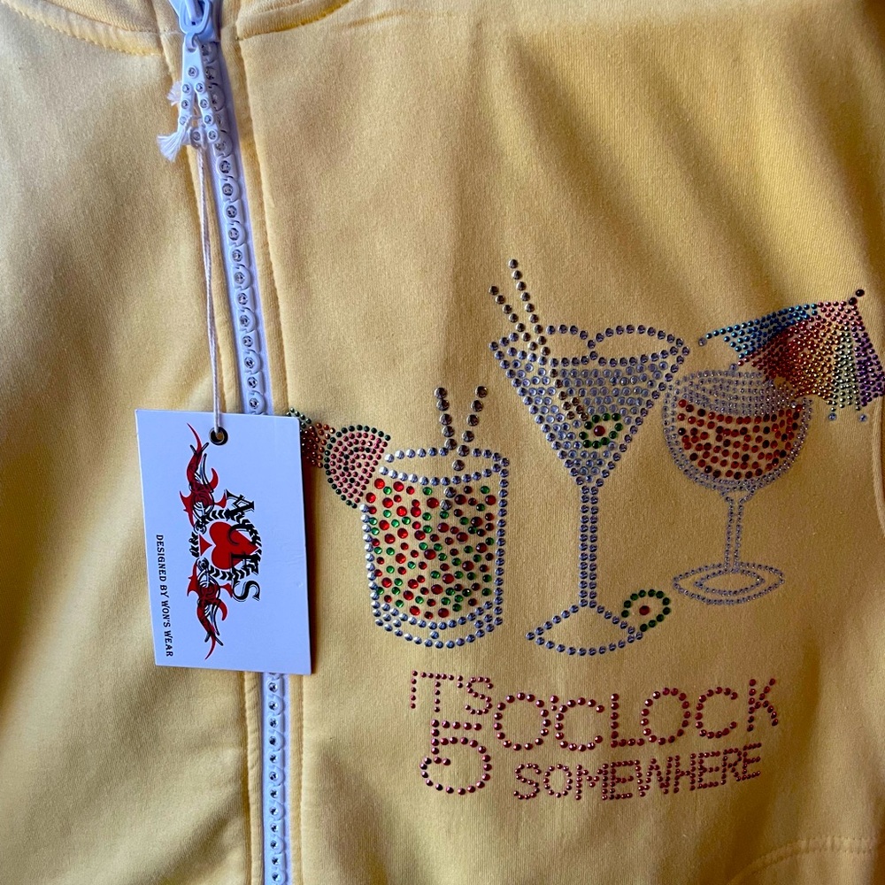 Aces brand size L & XL Rhinestoned Full Zip-Up Jackets